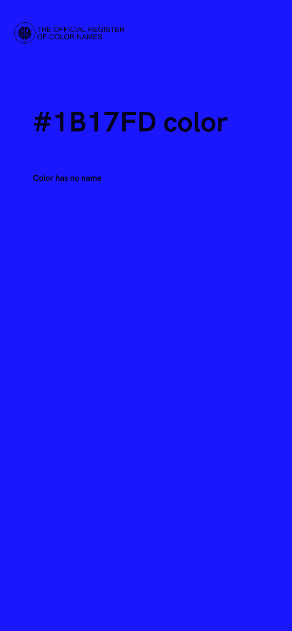 #1B17FD color image
