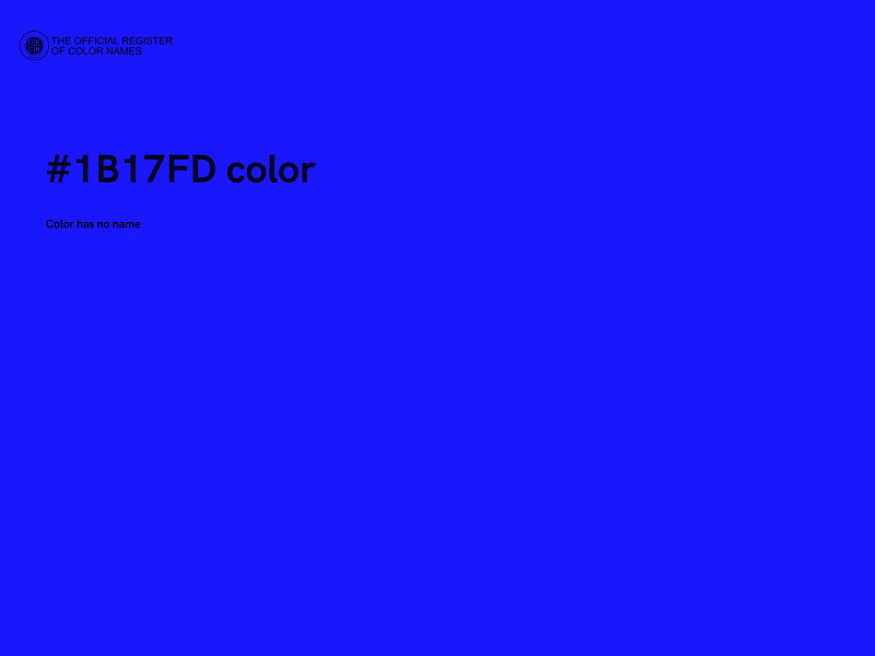 #1B17FD color image