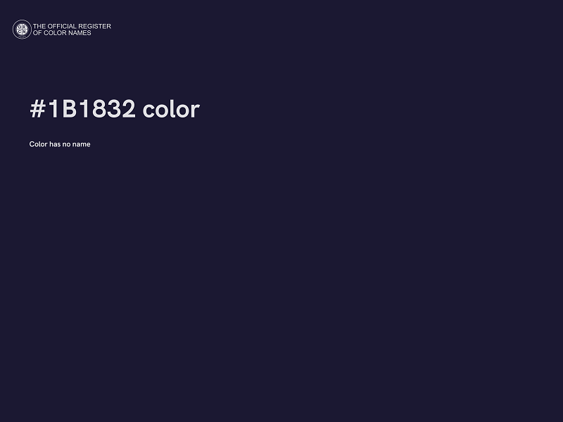 #1B1832 color image