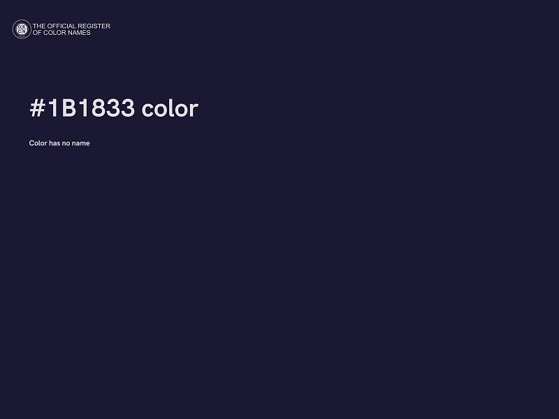 #1B1833 color image