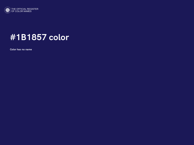 #1B1857 color image