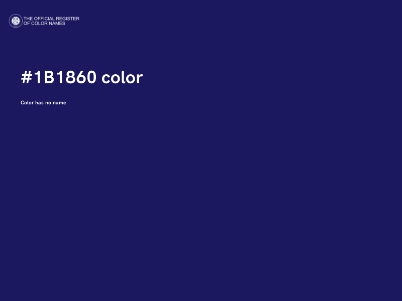 #1B1860 color image