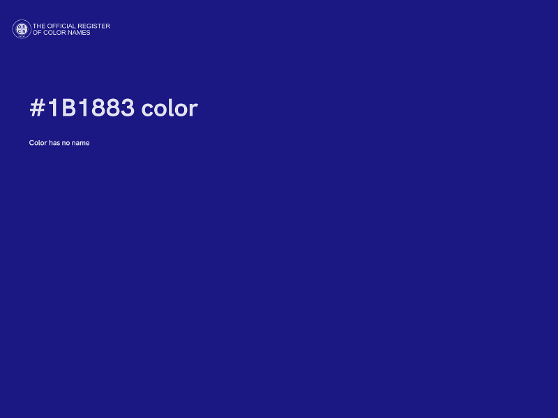 #1B1883 color image