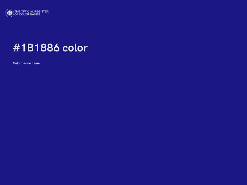 #1B1886 color image