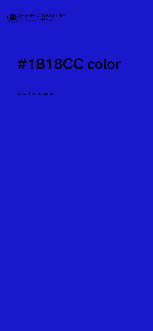 #1B18CC color image