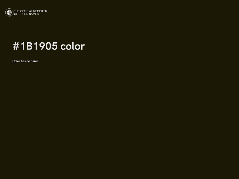 #1B1905 color image