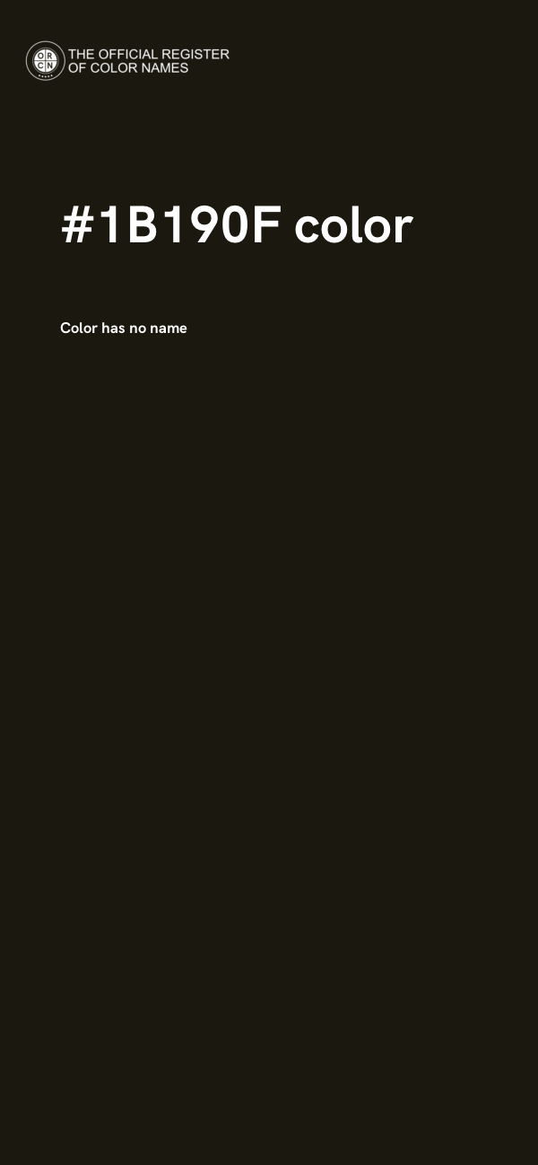 #1B190F color image