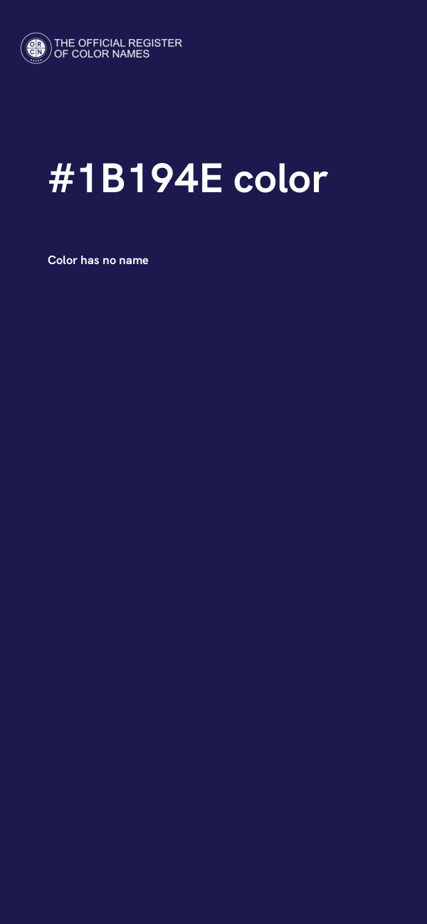 #1B194E color image