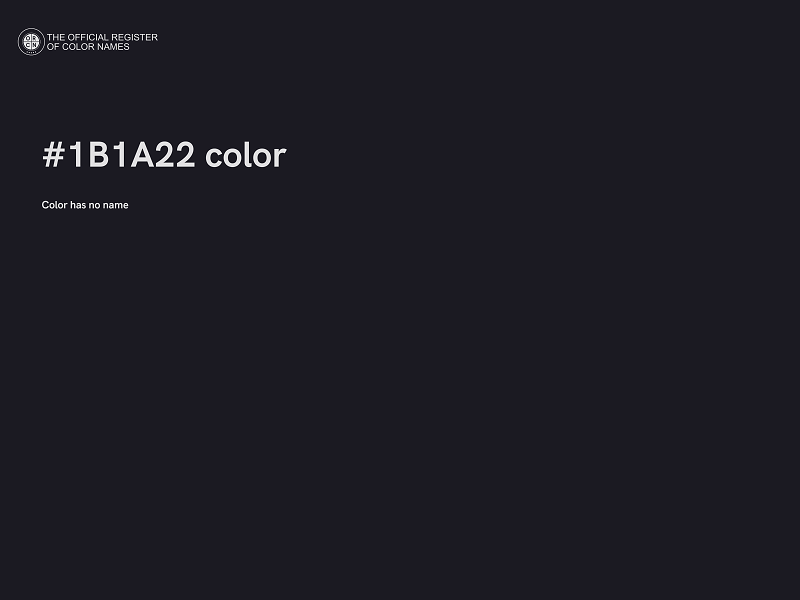 #1B1A22 color image