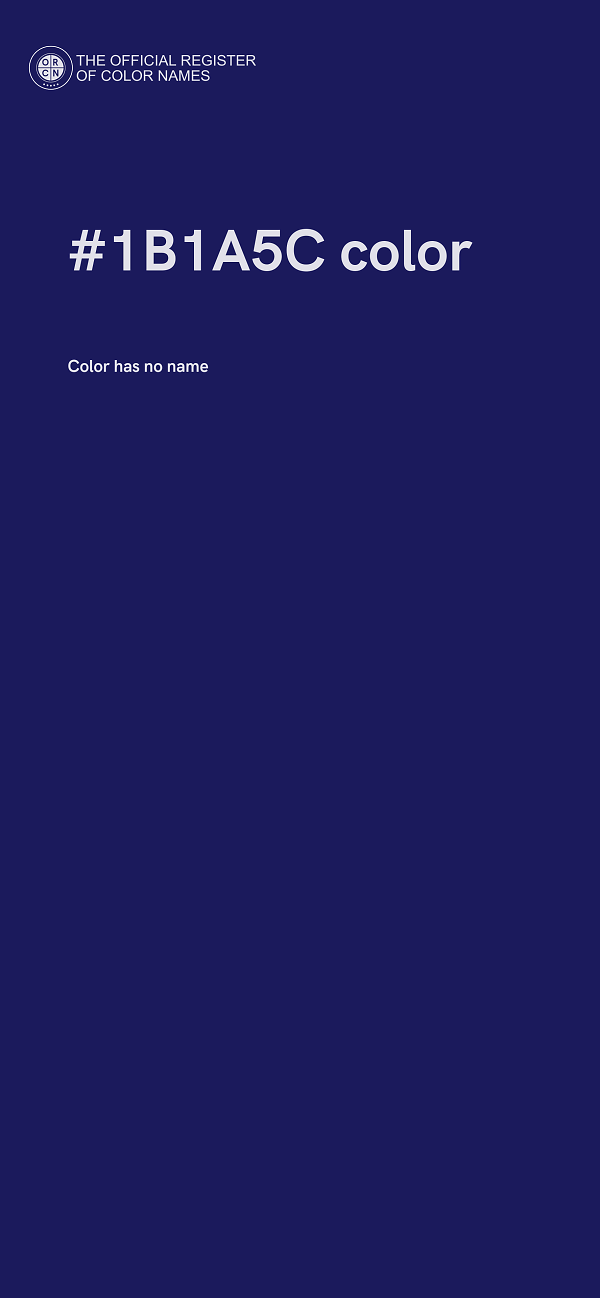 #1B1A5C color image