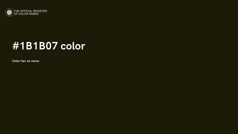 #1B1B07 color image
