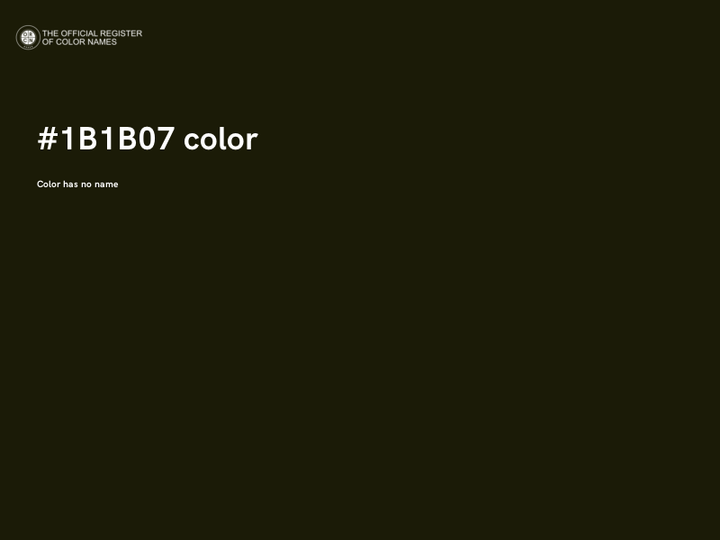 #1B1B07 color image