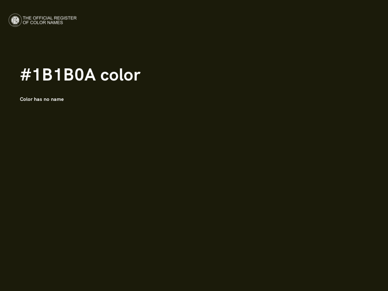 #1B1B0A color image