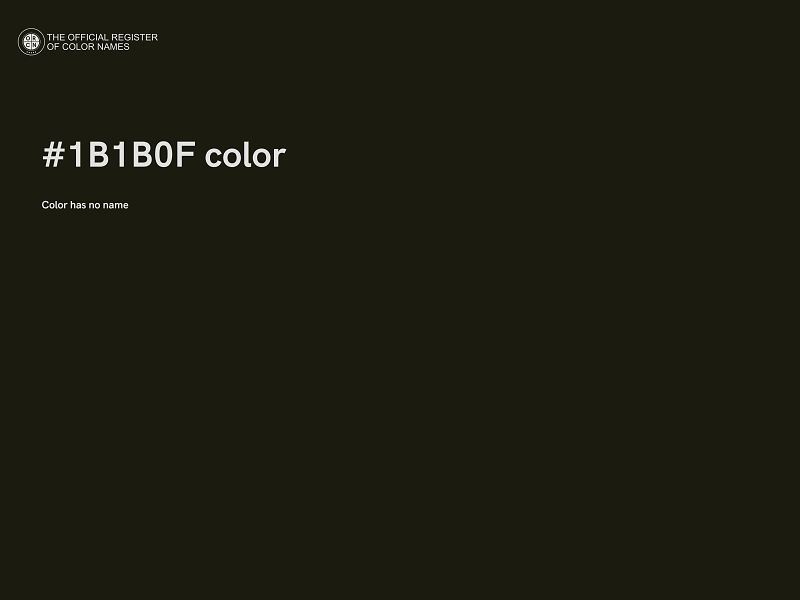 #1B1B0F color image