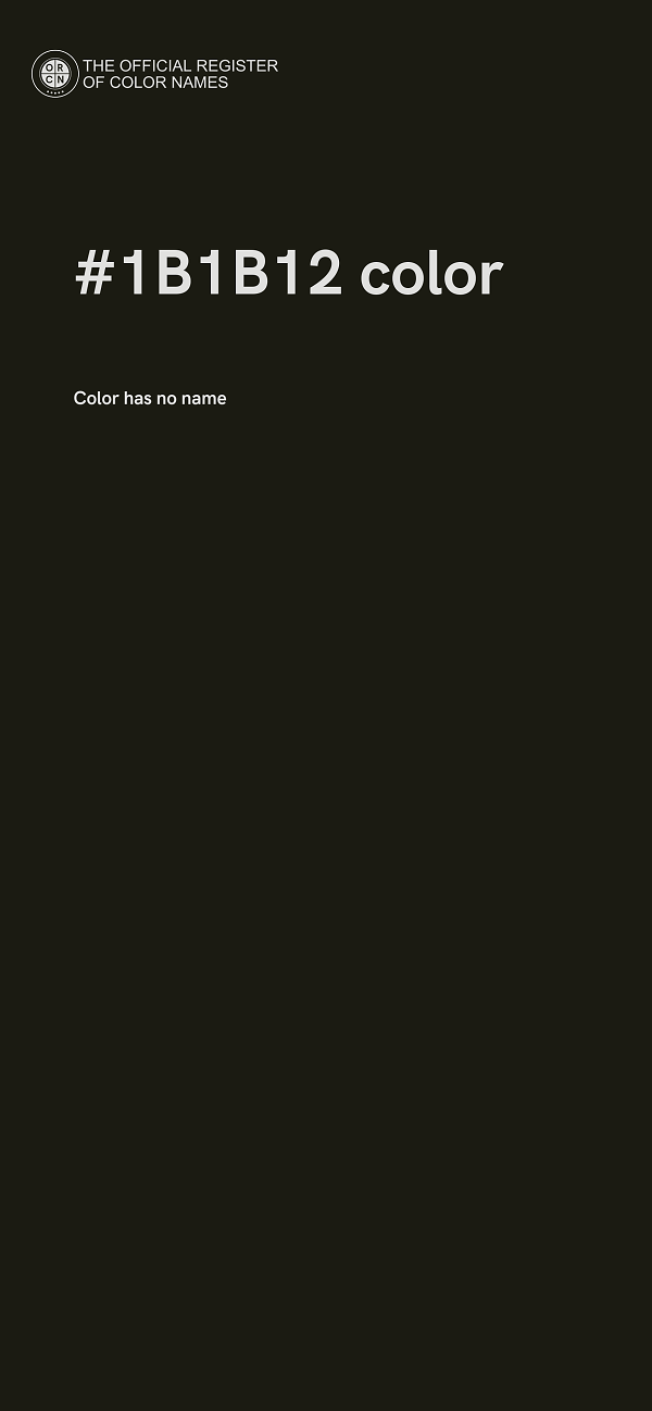 #1B1B12 color image