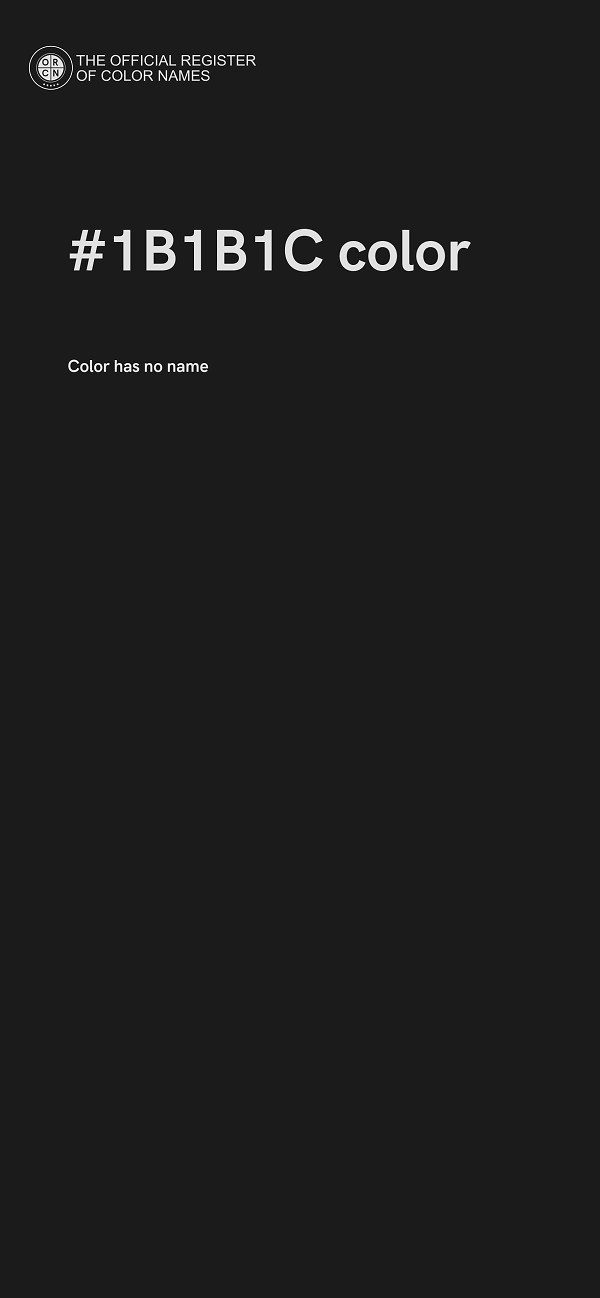 #1B1B1C color image