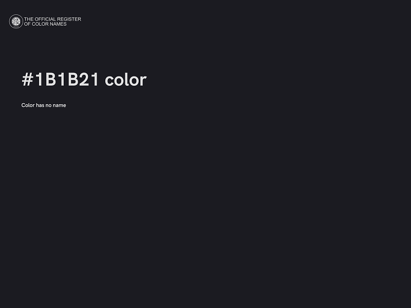 #1B1B21 color image