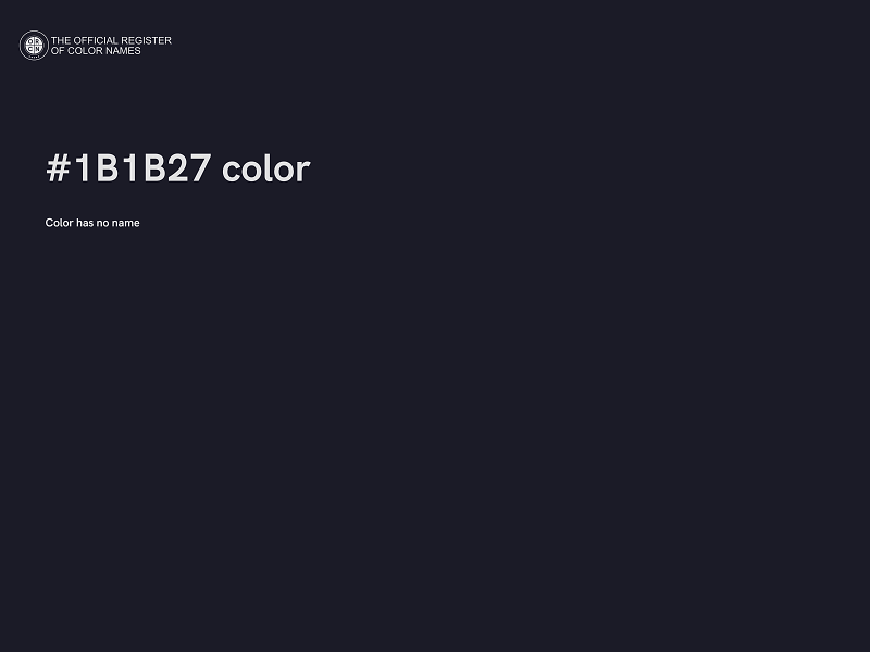 #1B1B27 color image