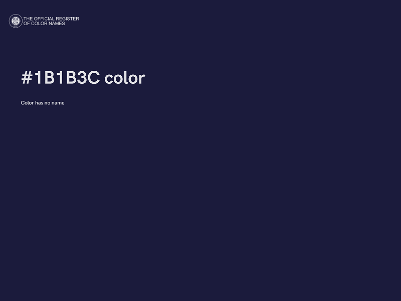 #1B1B3C color image