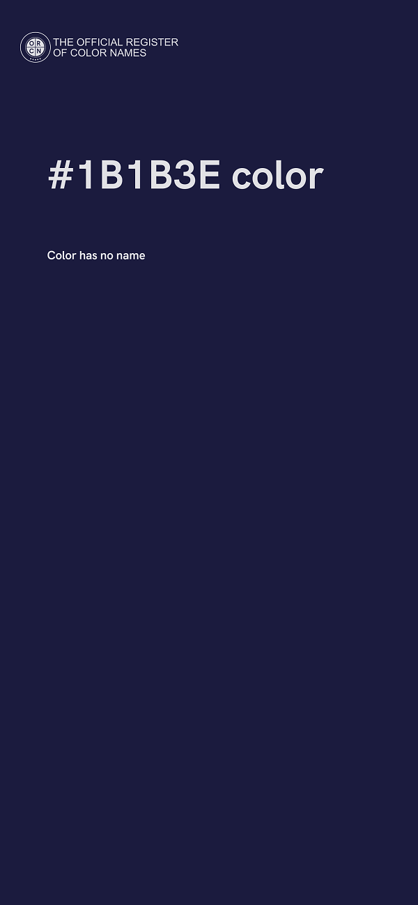 #1B1B3E color image