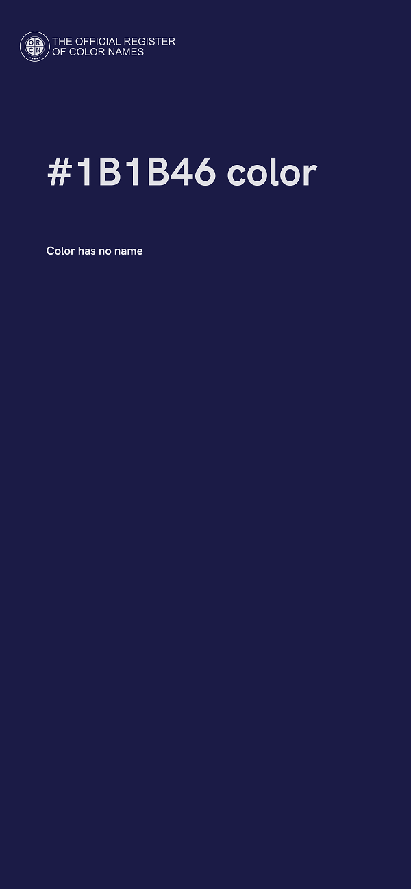 #1B1B46 color image