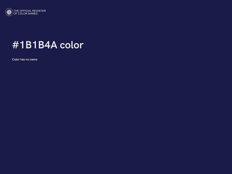 #1B1B4A color image