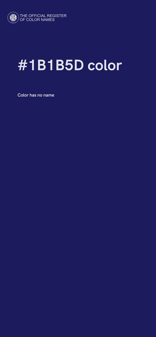 #1B1B5D color image