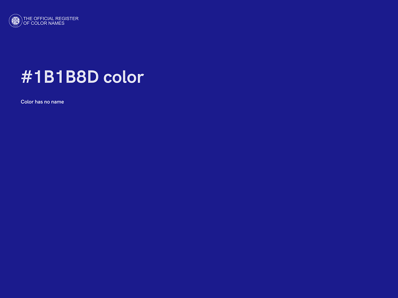 #1B1B8D color image