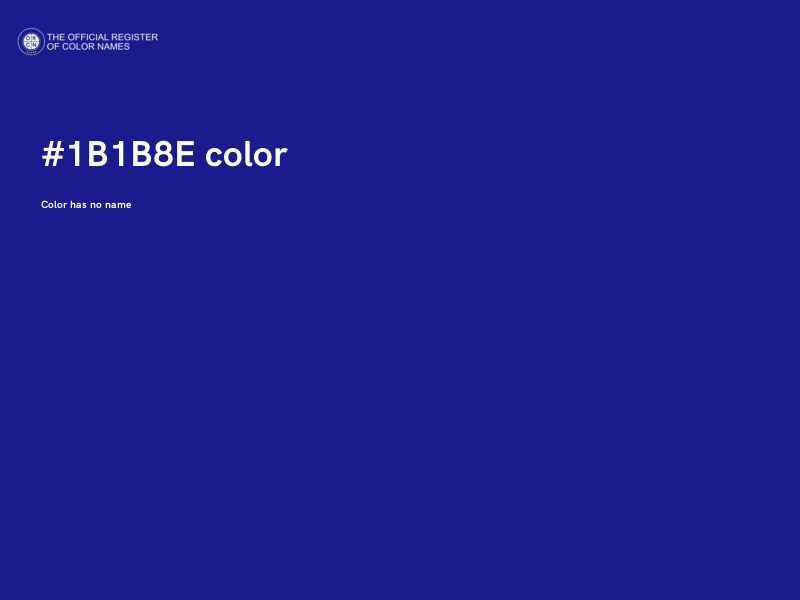 #1B1B8E color image