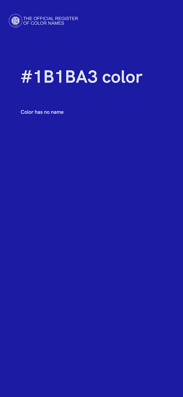 #1B1BA3 color image