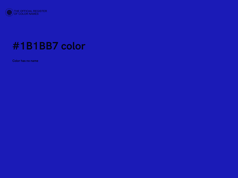 #1B1BB7 color image