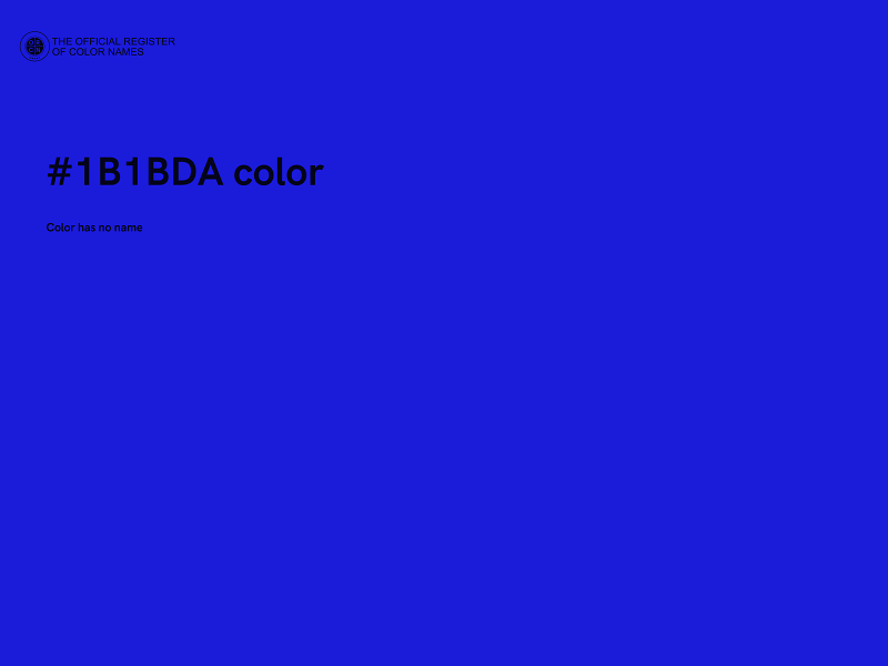 #1B1BDA color image