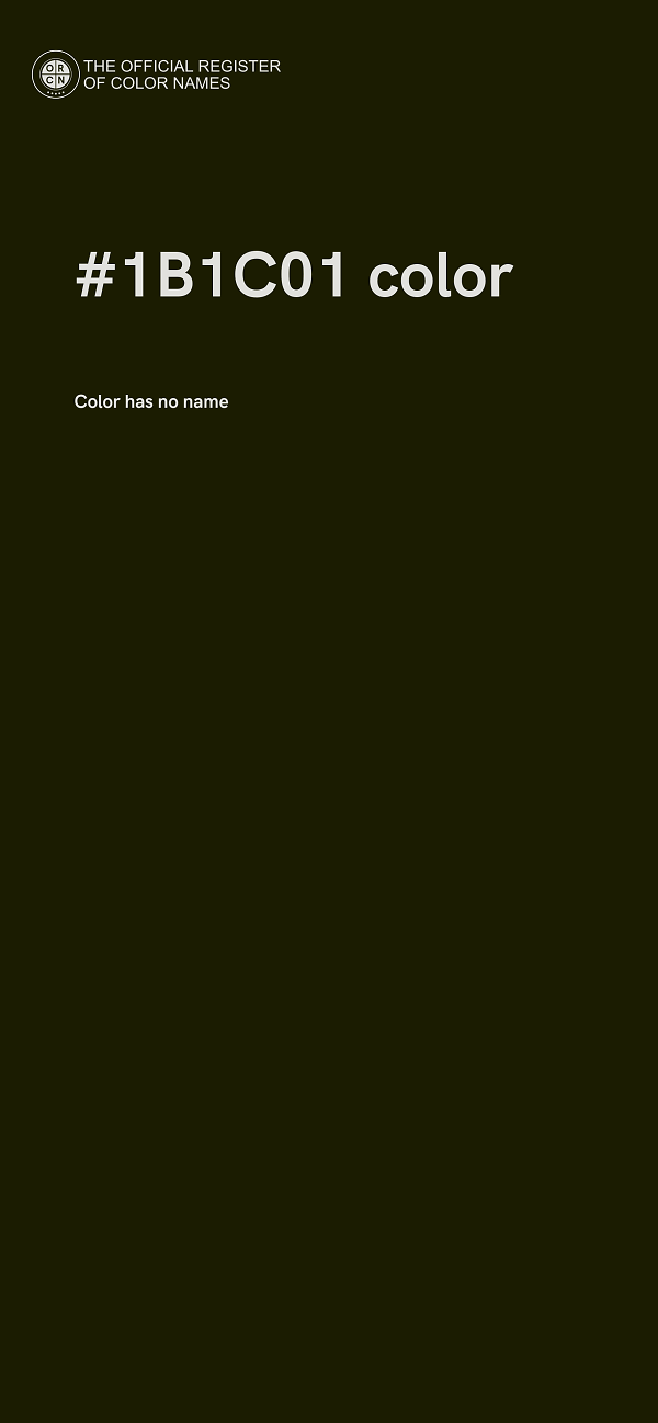 #1B1C01 color image