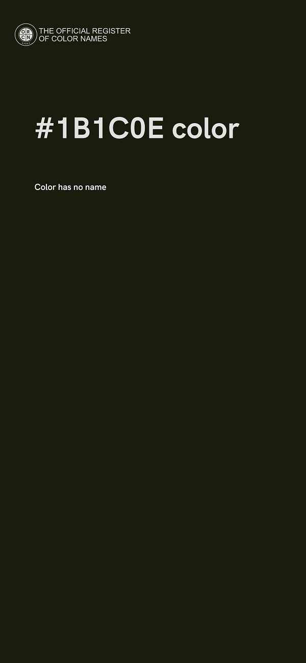 #1B1C0E color image