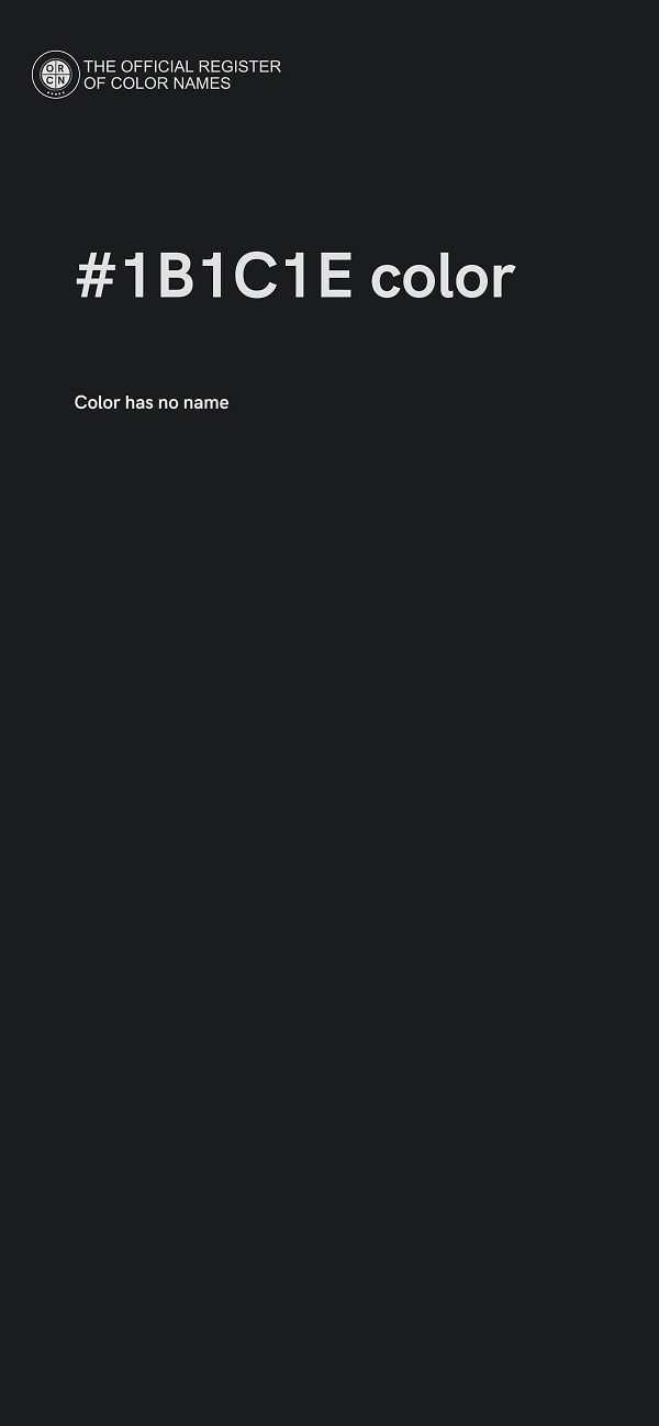 #1B1C1E color image