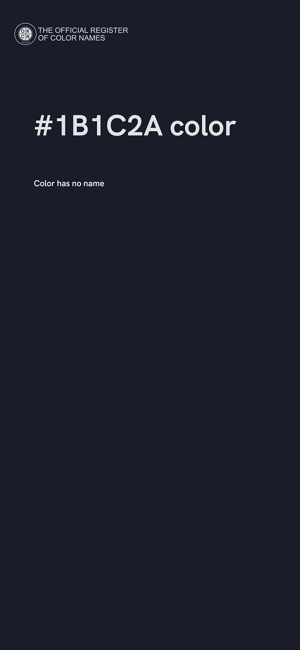 #1B1C2A color image