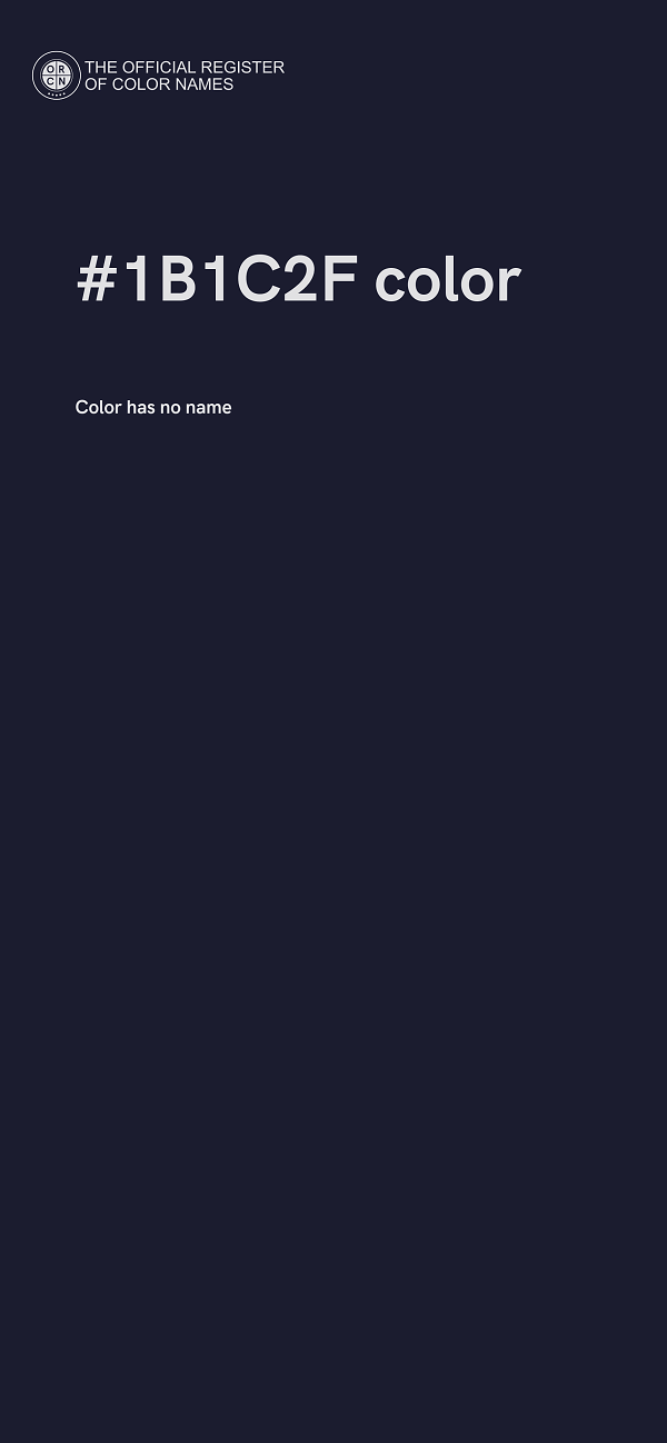 #1B1C2F color image