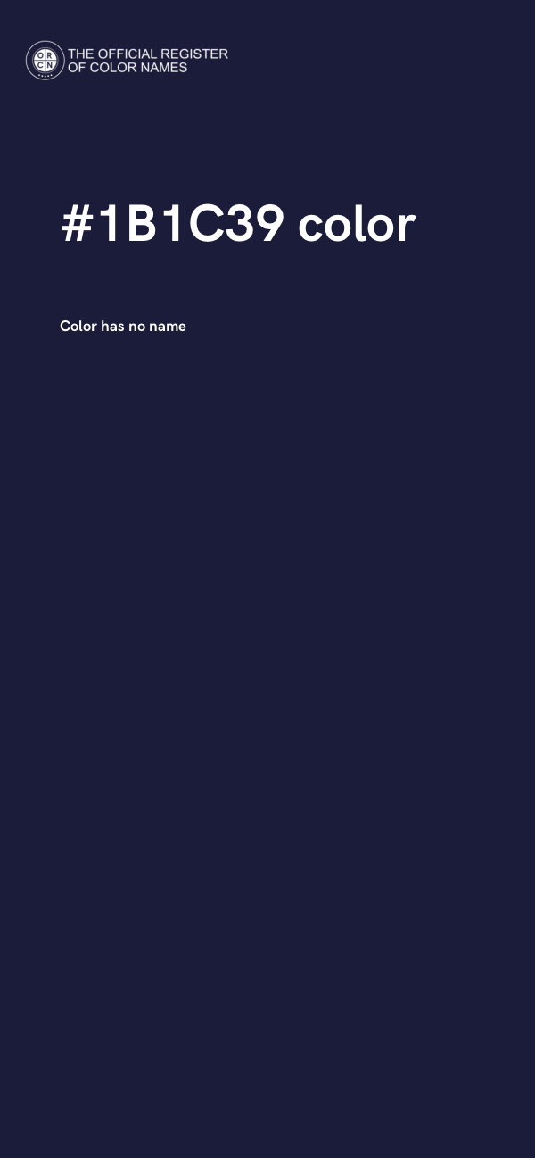 #1B1C39 color image