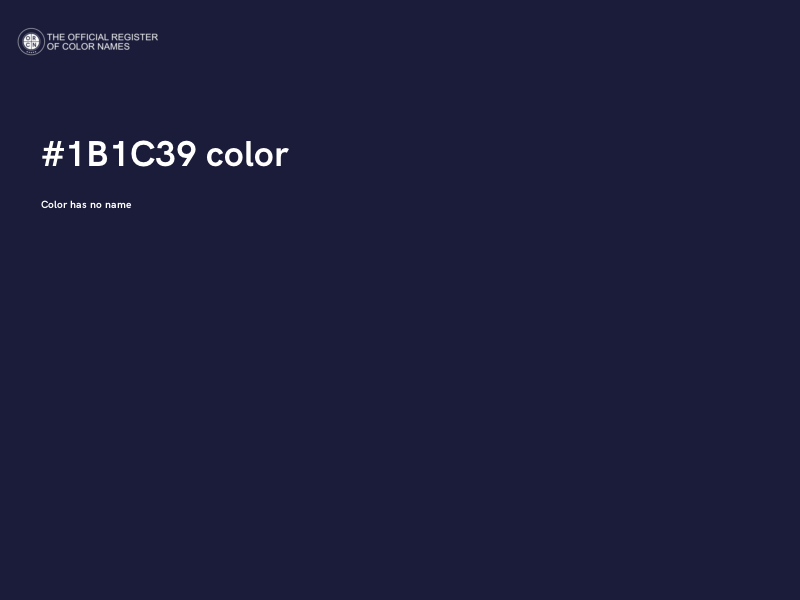 #1B1C39 color image