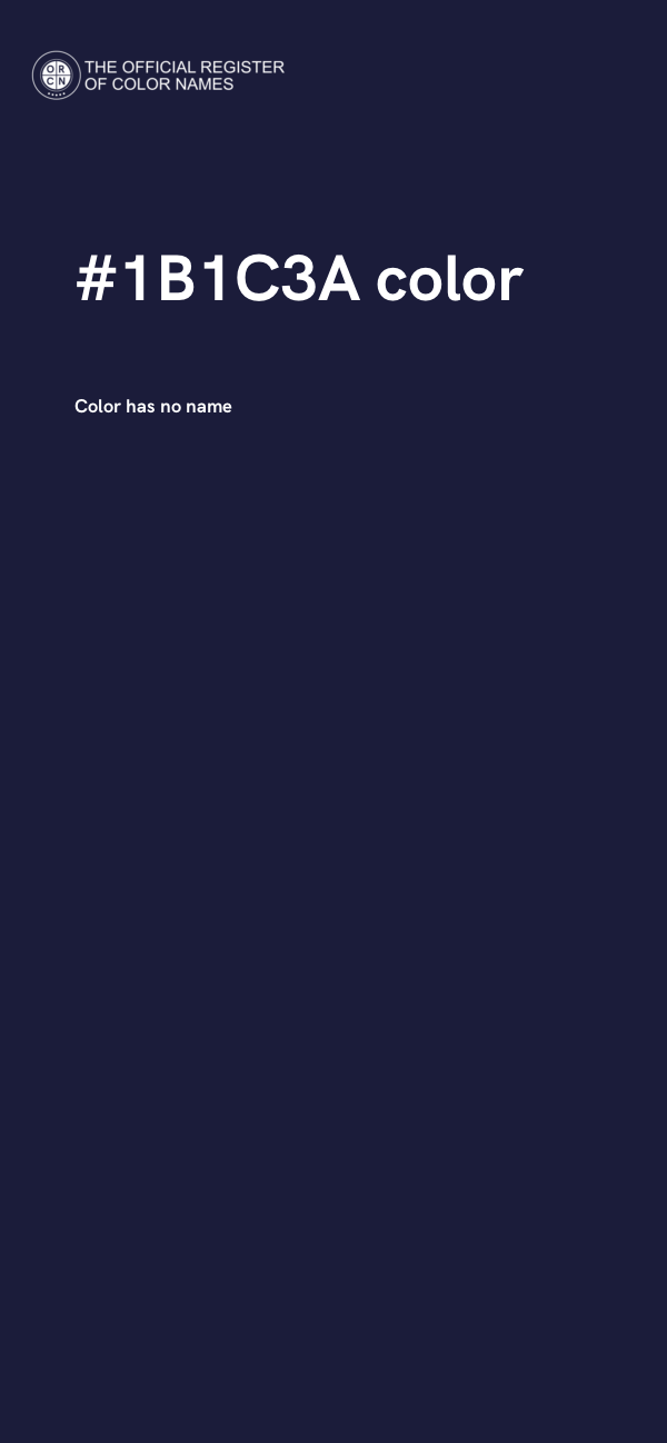 #1B1C3A color image