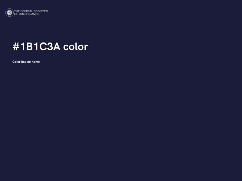 #1B1C3A color image