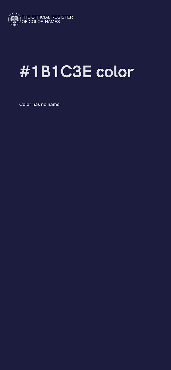#1B1C3E color image