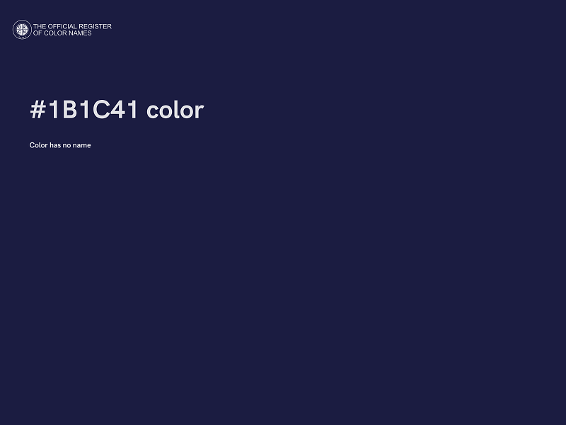 #1B1C41 color image
