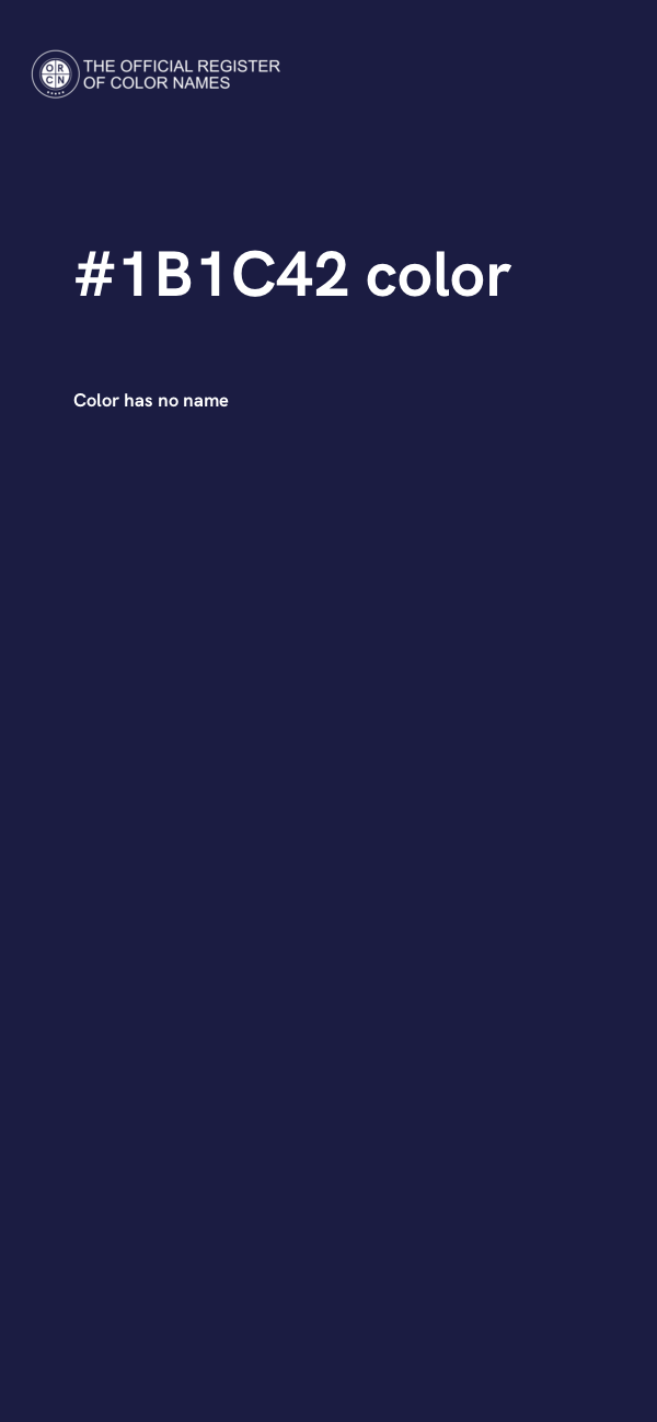#1B1C42 color image