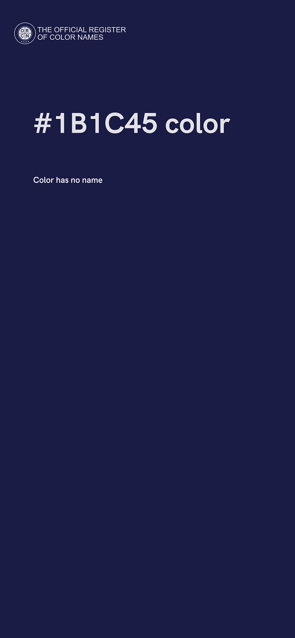 #1B1C45 color image