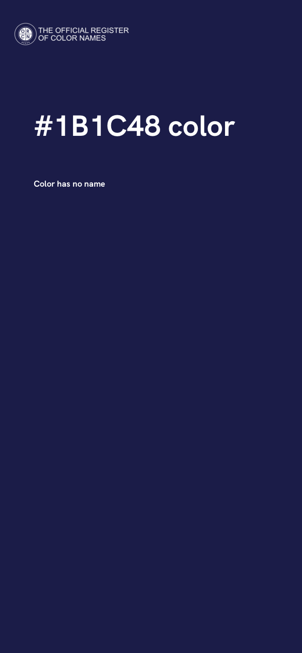 #1B1C48 color image