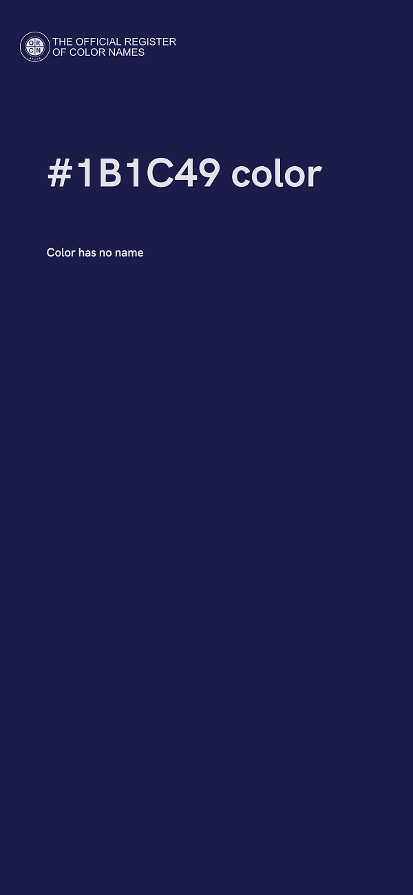 #1B1C49 color image