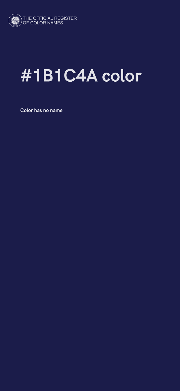 #1B1C4A color image