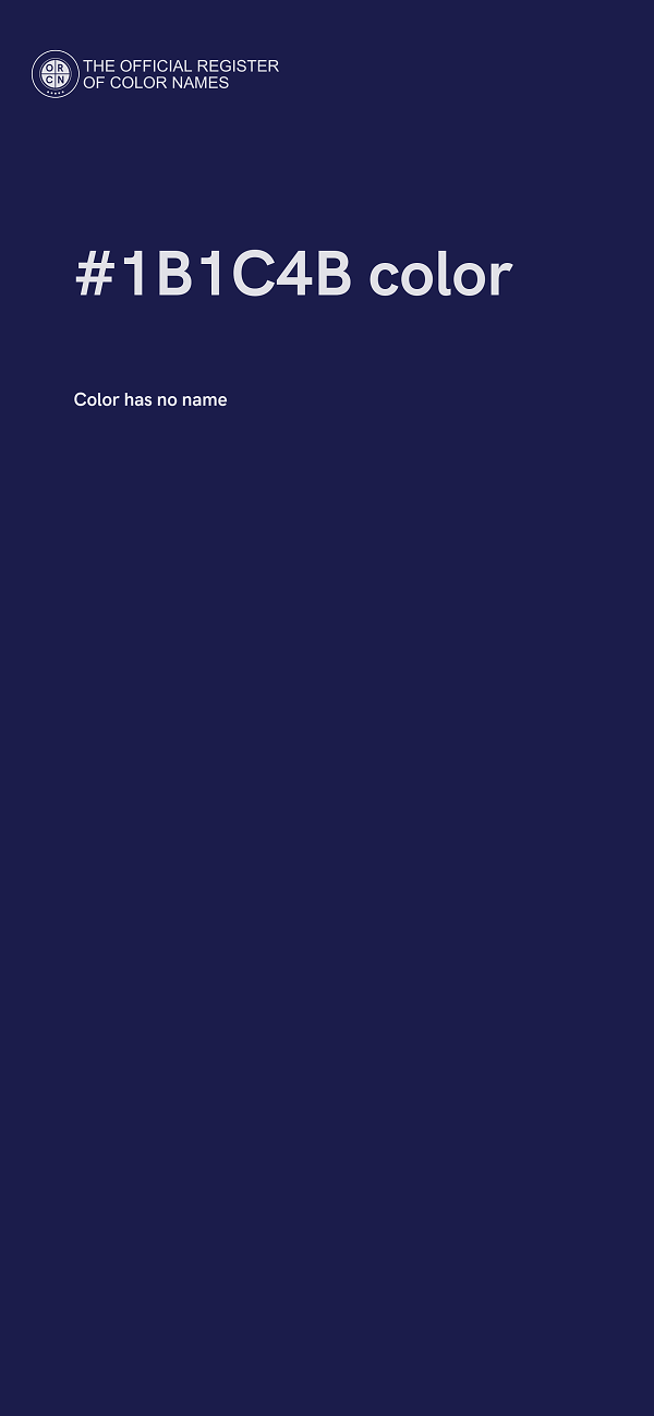 #1B1C4B color image