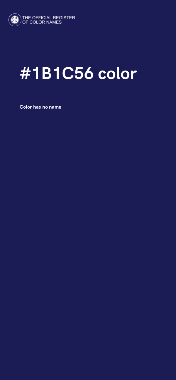 #1B1C56 color image